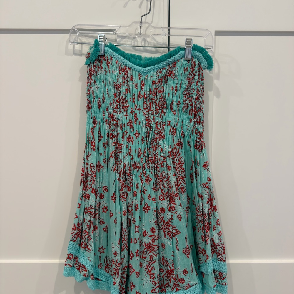Poupette St Barth Strapless Mini Dress